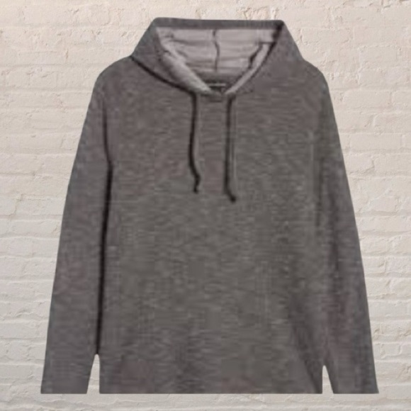 Treasure & Bond Tops - $10$ add on Treasure & BOND Double Knit Pullover Hoodie In Caviar SIZE S